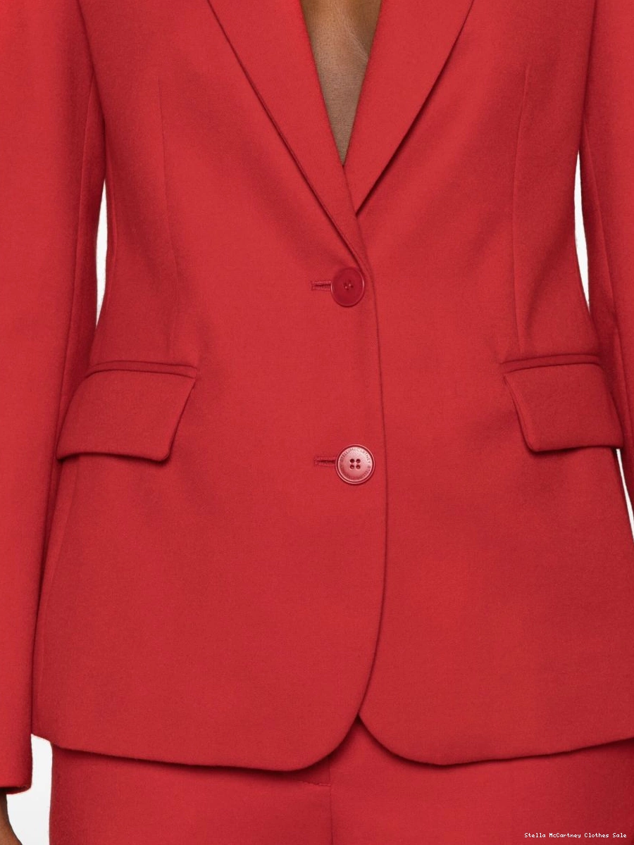Affordable Women wool Stella McCartney flannel blazer 0809